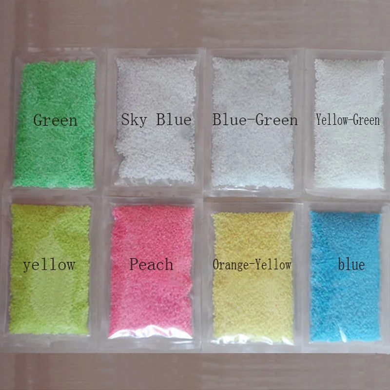 10g Party DIY Fluorescent Super luminous Particles Glow Pigment Bright Gravel Noctilucent Sand Glowing in the Dark Sand Powder