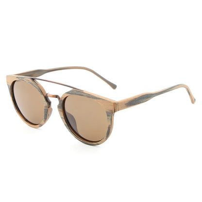 Vintage Acetate Wood Sunglasses For Men/Women High Quality Polarized Lens UV400 Classic Sun Glasses