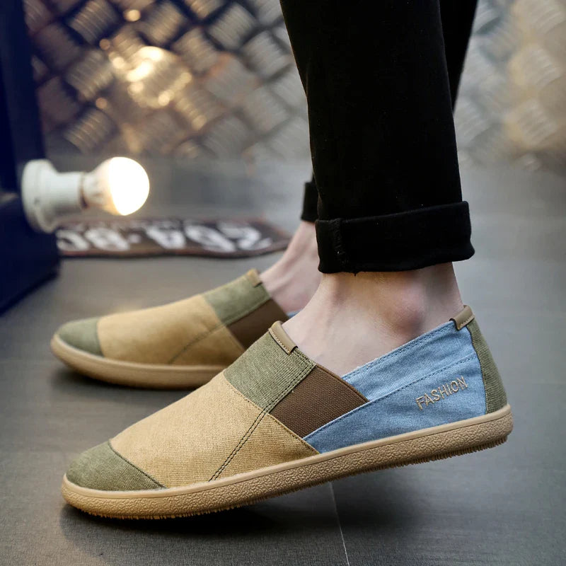 Men Causal Shoes Breathable Wide Slip On Canvas Sneakers Male Linen Shoes Summer Fashion Espadrilles Men Trend Shoes New Loafers