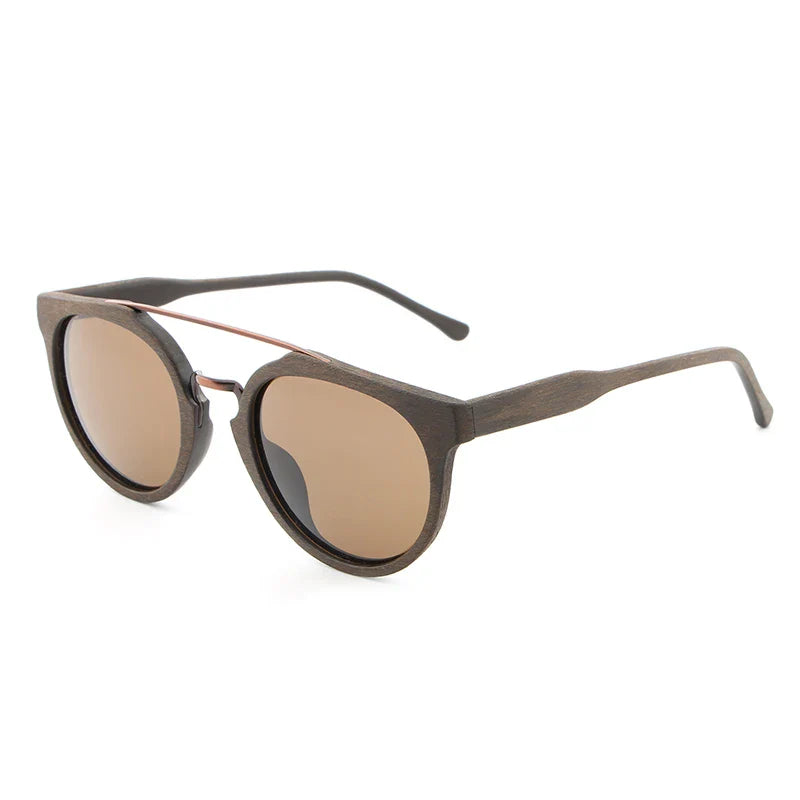 Vintage Acetate Wood Sunglasses For Men/Women High Quality Polarized Lens UV400 Classic Sun Glasses