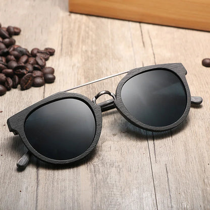 Vintage Acetate Wood Sunglasses For Men/Women High Quality Polarized Lens UV400 Classic Sun Glasses