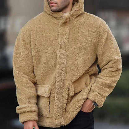 Mens Jacket Solid Color Windberaker Hoodie Autumn Daily American Hawaii Fashion Ins Trendy Brand Warm Jacket Men's Clothing 2024