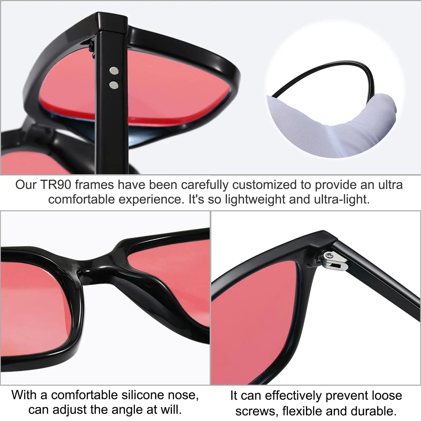 Polarized Retro Sunglasses For Women Men Classic Vintage Square Glasses Eyeware Thin Frame