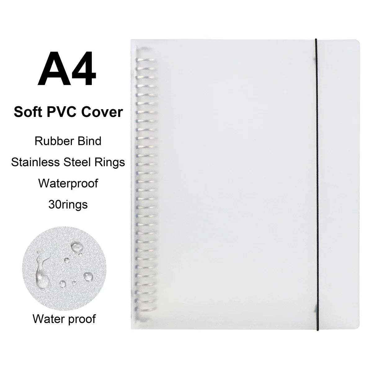 A4/B5/A5 Loose Leaf Refill Binder Notebook Blank/Line/Grid/Cornell Replacable Metal Ring Office&School Supplies Stationery