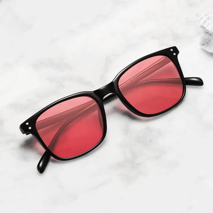 Polarized Retro Sunglasses For Women Men Classic Vintage Square Glasses Eyeware Thin Frame