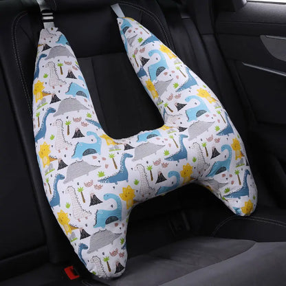 Cute Animal Pattern Kid Neck Head Support, U-Shape Children Travel Pillow Cushion for Car Seat, Safety Neck Pillow for Kids